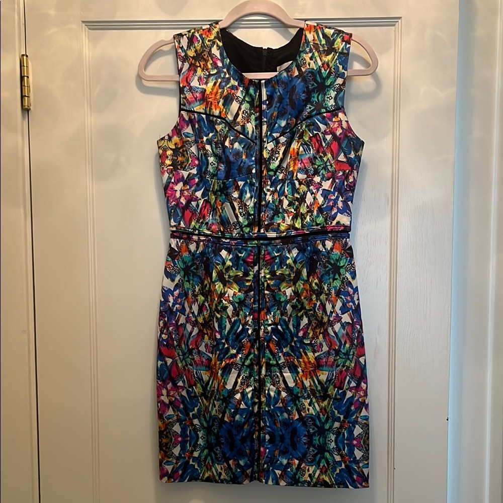 Milly - Colorful Sleeveless Sheath Mini Dress